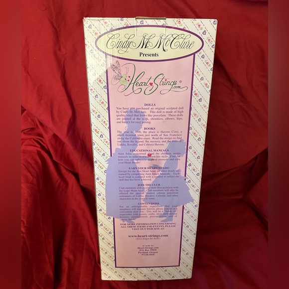 Heart strings Galleries Sweet Dreams Angel Doll by Artist Cindy McClure NIB Book - Picture 8 of 11